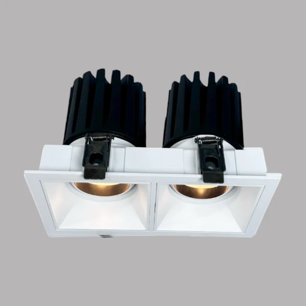 dual GU10 recessed light , adjustable GU10 light fixture , recessed adjustable lighting Supplier | Sincerelux